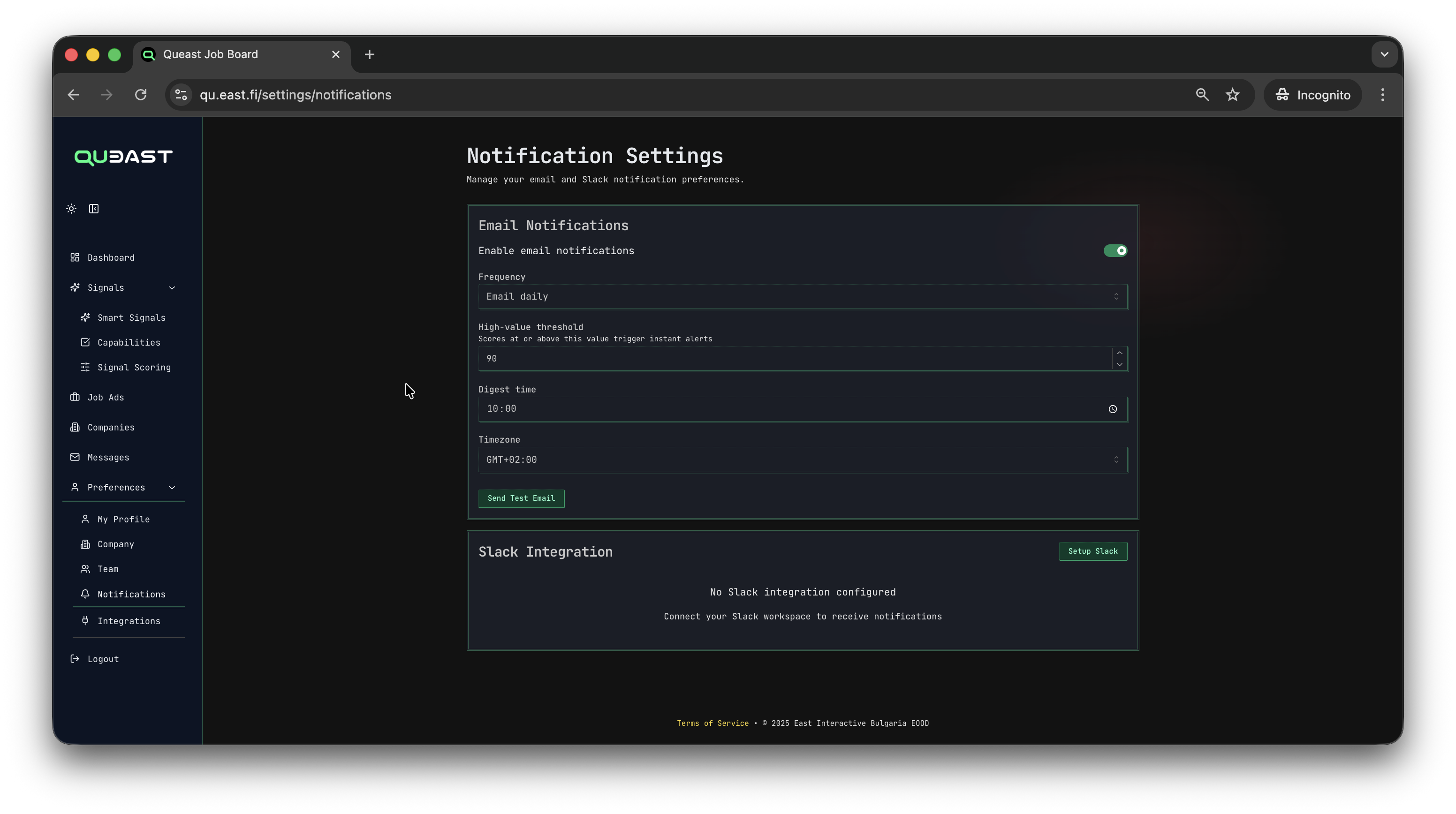 Deliver to where you work screenshot